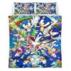 Housse De Couette Sonic the Hedgehog 4 Parure de lit Ensemble De Literie