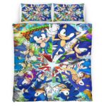 Housse De Couette Sonic the Hedgehog 4 Parure de lit Ensemble De Literie