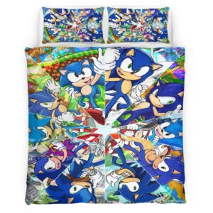 Housse De Couette Sonic the Hedgehog 4 Parure de lit Ensemble De Literie