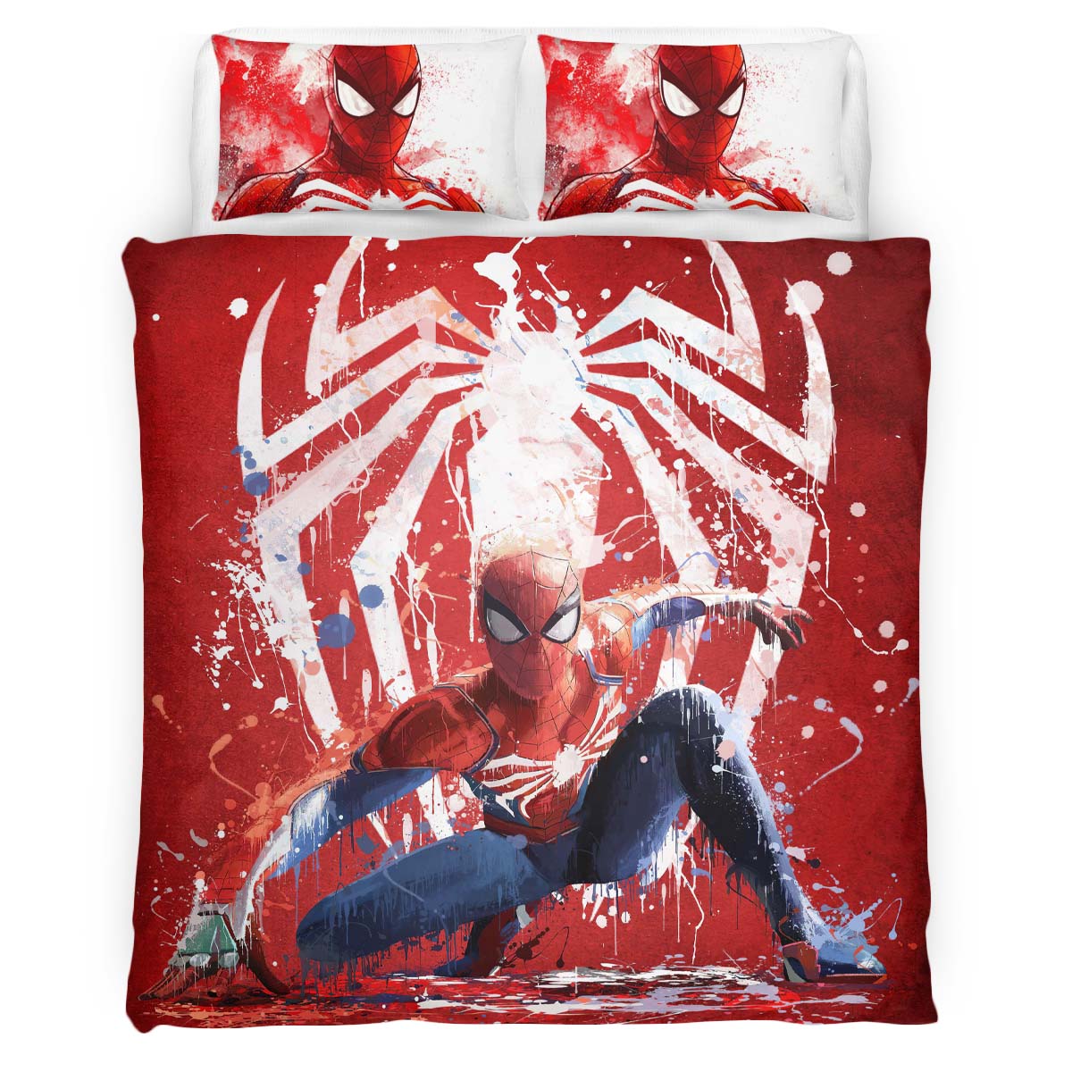 Housse De Couette Spider-Man 4 Parure de lit Ensemble De Literie