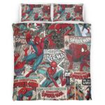Housse De Couette Spider-Man Comics 3 Parure de lit Ensemble De Literie