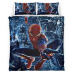 Housse De Couette Spider-Man en Ville 2 Parure de lit Ensemble De Literie