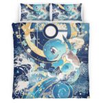 Housse De Couette Carapuce Pokémon 2 Parure de lit Ensemble De Literie