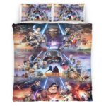 Housse De Couette Star Wars – Tous les Personnages 1005 Parure de lit Ensemble De Literie