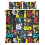 Housse De Couette Star Wars – Tous les Personnages 1006 Parure de lit Ensemble De Literie