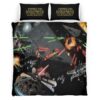 Housse De Couette Star Wars Bataille Spatiale 2 Parure de lit Ensemble De Literie