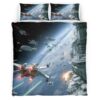 Housse De Couette Star Wars Bataille Spatiale Parure de lit Ensemble De Literie