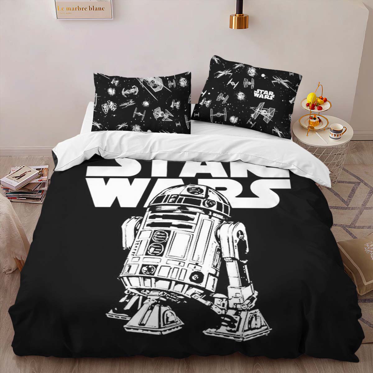 Housse De Couette Star Wars Vaisseau Spatial 2 Parure de lit Ensemble De Literie – Image 2
