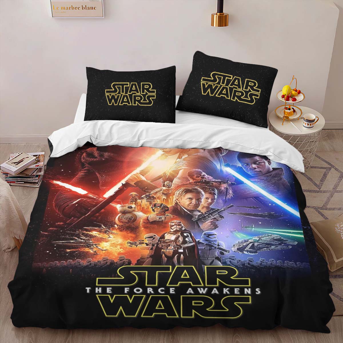 Housse De Couette Star Wars Le Réveil de la Force 2 Parure de lit Ensemble De Literie – Image 2