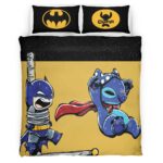 Housse De Couette Stitch & Batman Style Parure de lit Ensemble De Literie