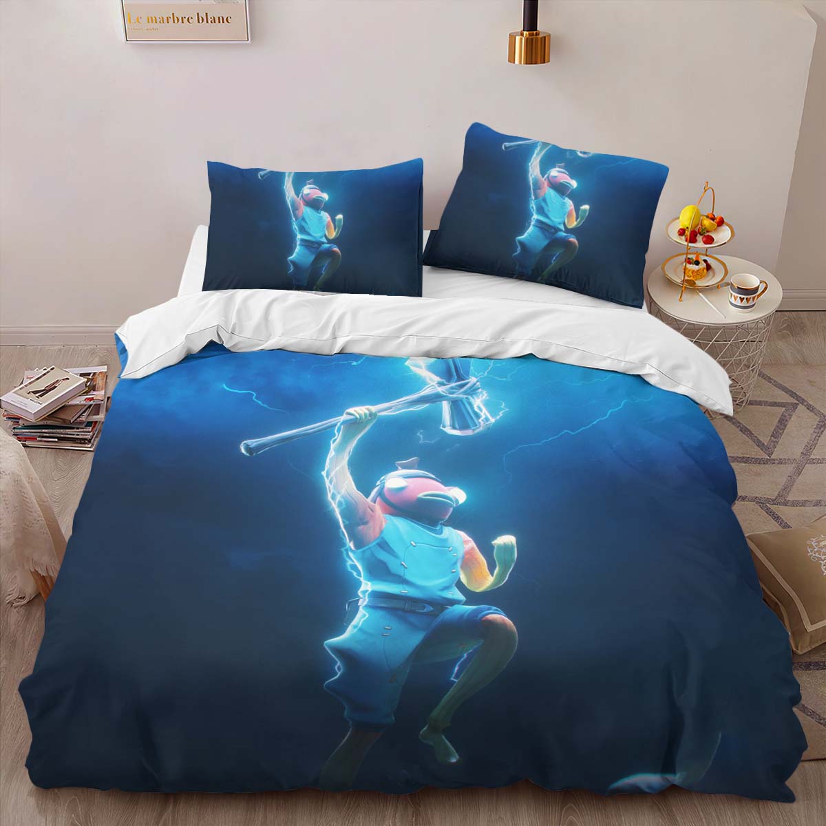 Housse De Couette Stormbreaker Fishstick Fortnite Skin Parure de lit Ensemble De Literie – Image 2