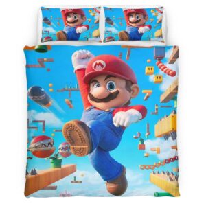 Housse De Couette Super Mario 01 Parure de lit Ensemble De Literie