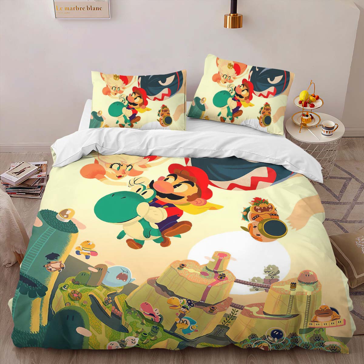 Housse De Couette Super Mario 16 Parure de lit Ensemble De Literie – Image 2