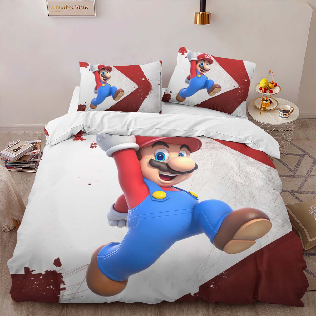 Housse De Couette Super Mario 18 Parure de lit Ensemble De Literie – Image 2