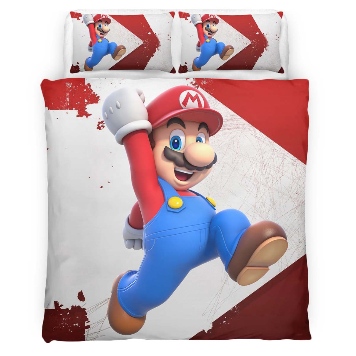 Housse De Couette Super Mario 18 Parure de lit Ensemble De Literie