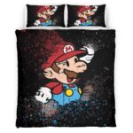 Housse De Couette Super Mario 2 Parure de lit Ensemble De Literie