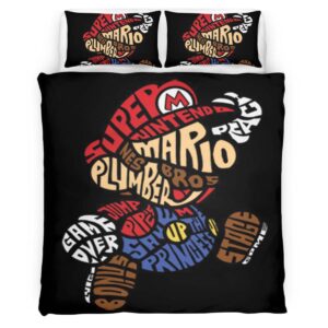 Housse De Couette Super Mario 22 Parure de lit Ensemble De Literie