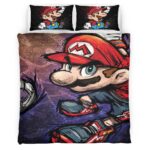 Housse De Couette Super Mario 4 Parure de lit Ensemble De Literie