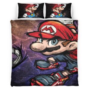 Housse De Couette Super Mario 4 Parure de lit Ensemble De Literie