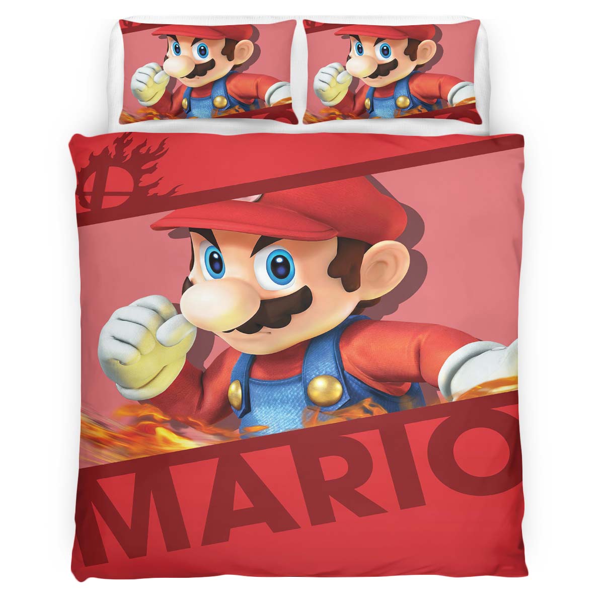 Housse De Couette Super Mario 5 Parure de lit Ensemble De Literie