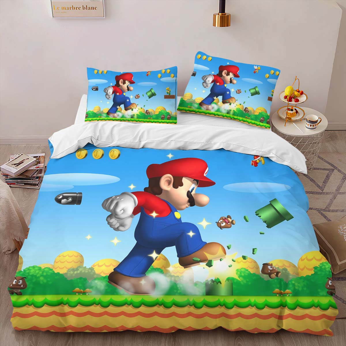 Housse De Couette Super Mario 7 Parure de lit Ensemble De Literie – Image 2