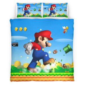 Housse De Couette Super Mario 7 Parure de lit Ensemble De Literie