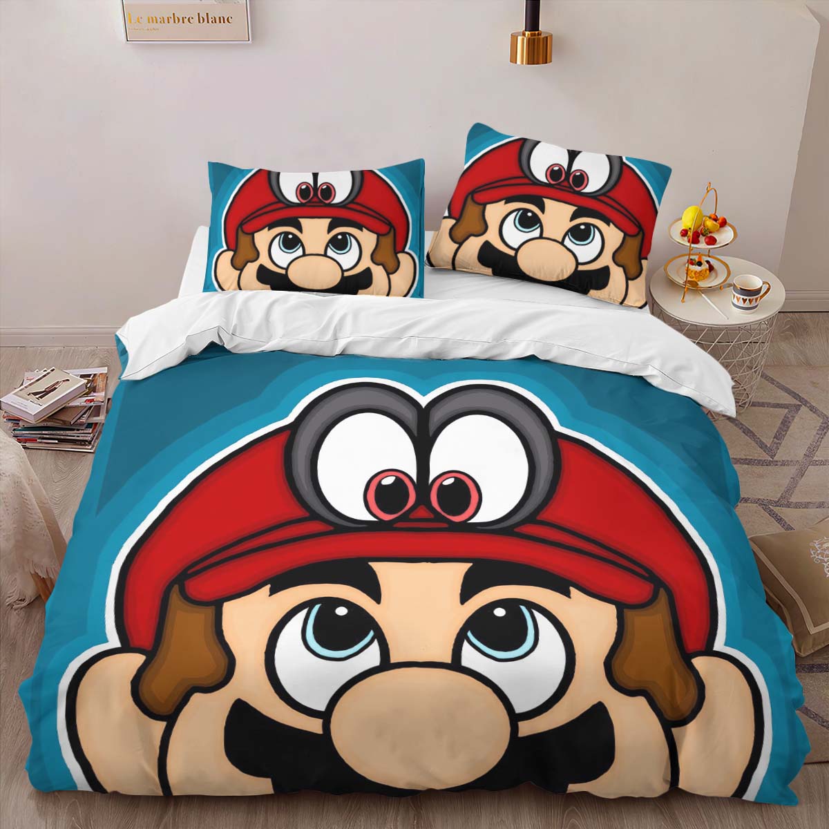 Housse De Couette Super Mario 8 Parure de lit Ensemble De Literie – Image 2