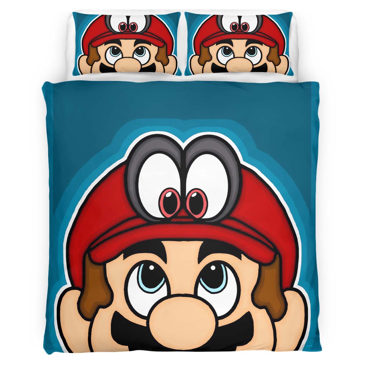 Housse De Couette Super Mario 8 Parure de lit Ensemble De Literie