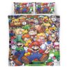 Housse De Couette Personnages Super Mario 12 Parure de lit Ensemble De Literie