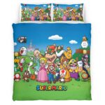 Housse De Couette Personnages Super Mario 14 Parure de lit Ensemble De Literie