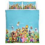 Housse De Couette Personnages Super Mario 15 Parure de lit Ensemble De Literie