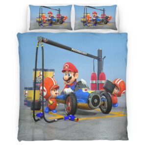Housse De Couette Personnages Super Mario 2 Parure de lit Ensemble De Literie