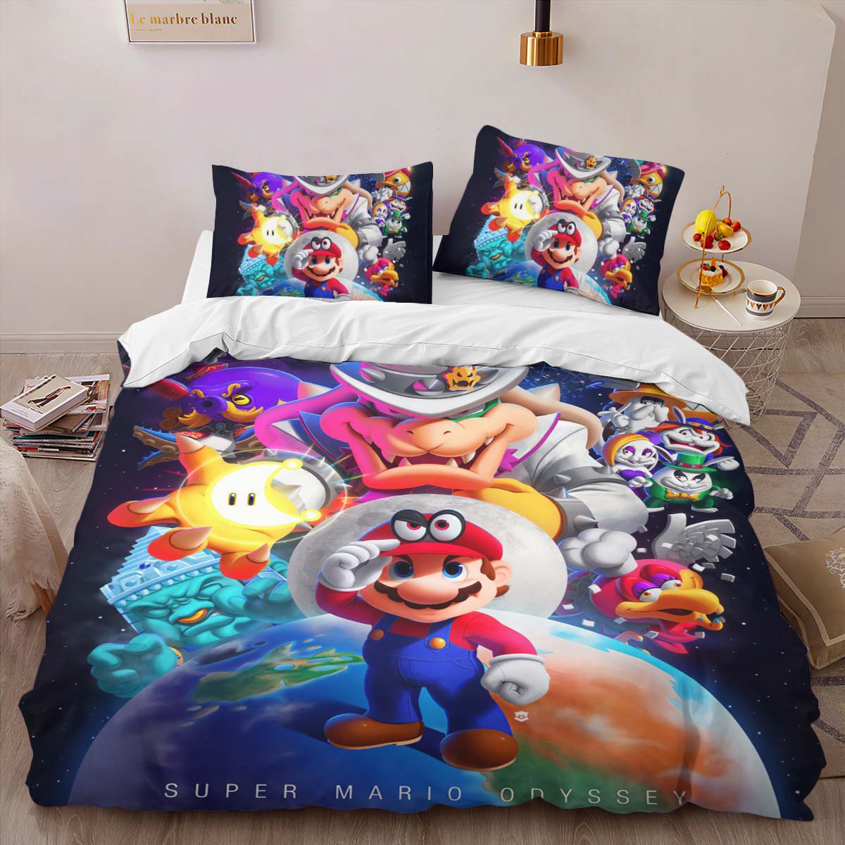 Housse De Couette Personnages Super Mario 25 Parure de lit Ensemble De Literie – Image 2