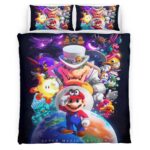 Housse De Couette Personnages Super Mario 25 Parure de lit Ensemble De Literie