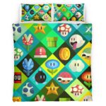 Housse De Couette Personnages Super Mario 29 Parure de lit Ensemble De Literie