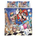 Housse De Couette Personnages Super Mario 33 Parure de lit Ensemble De Literie