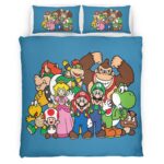 Housse De Couette Personnages Super Mario 35 Parure de lit Ensemble De Literie