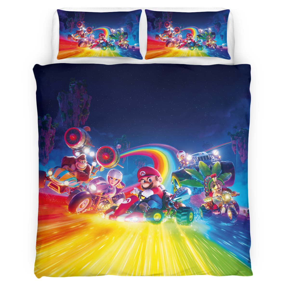 Housse De Couette Personnages Super Mario 38 Parure de lit Ensemble De Literie