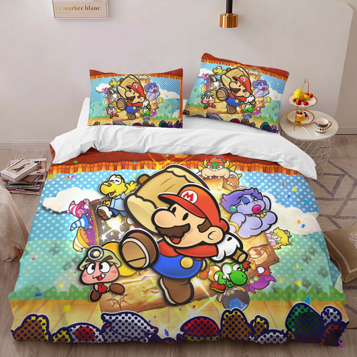 Housse De Couette Personnages Super Mario 41 Parure de lit Ensemble De Literie – Image 2