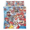Housse De Couette Personnages Super Mario 45 Parure de lit Ensemble De Literie