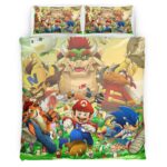 Housse De Couette Super Mario Personnages 5 Parure de lit Ensemble De Literie