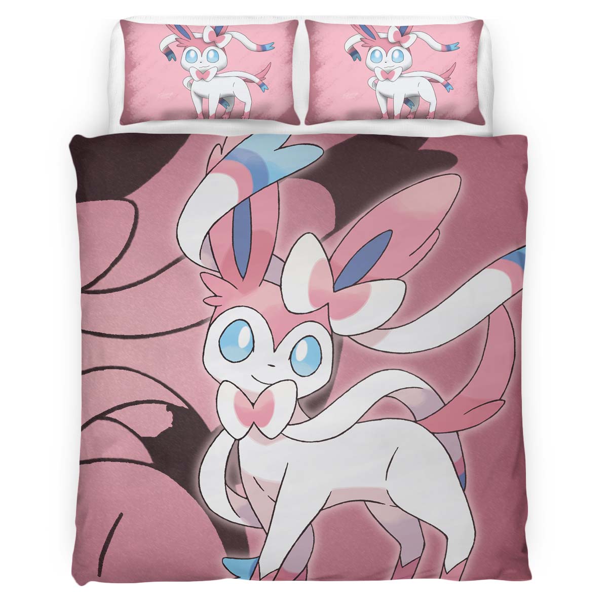 Housse De Couette Nymphali Pokémon 10 Parure de lit Ensemble De Literie