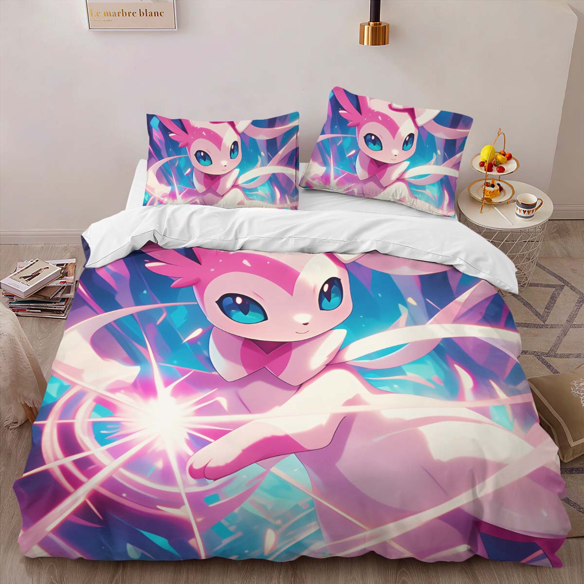 Housse De Couette Nymphali Pokémon 11 Parure de lit Ensemble De Literie – Image 2