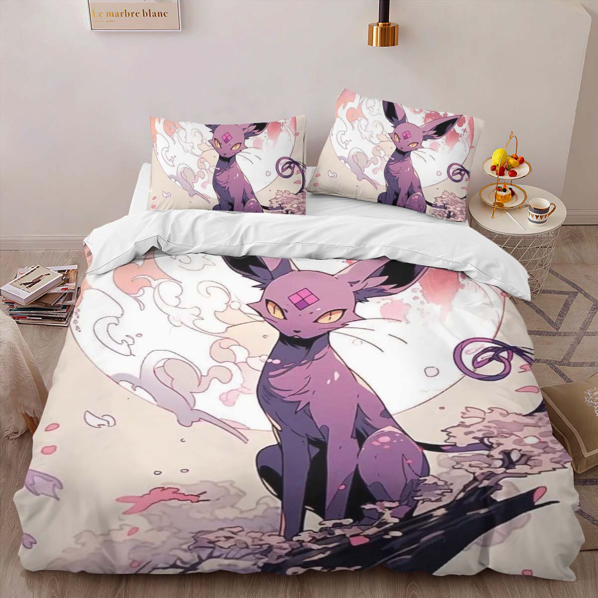 Housse De Couette Nymphali Pokémon 12 Parure de lit Ensemble De Literie – Image 2