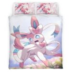 Housse De Couette Nymphali Pokémon 4 Parure de lit Ensemble De Literie