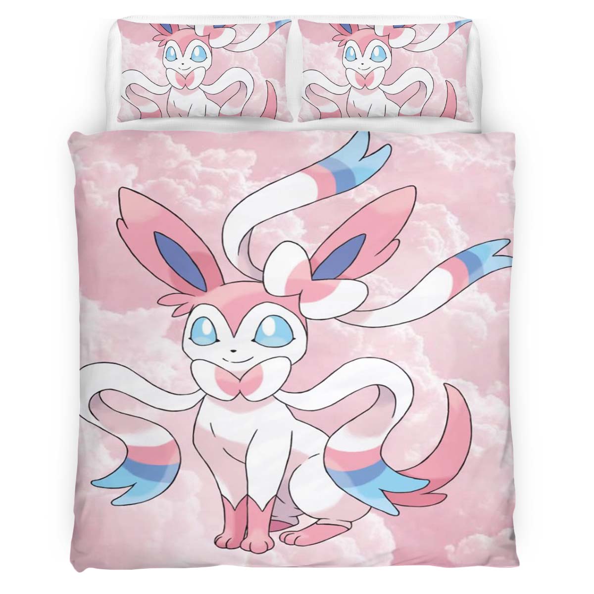 Housse De Couette Nymphali Pokémon Parure de lit Ensemble De Literie