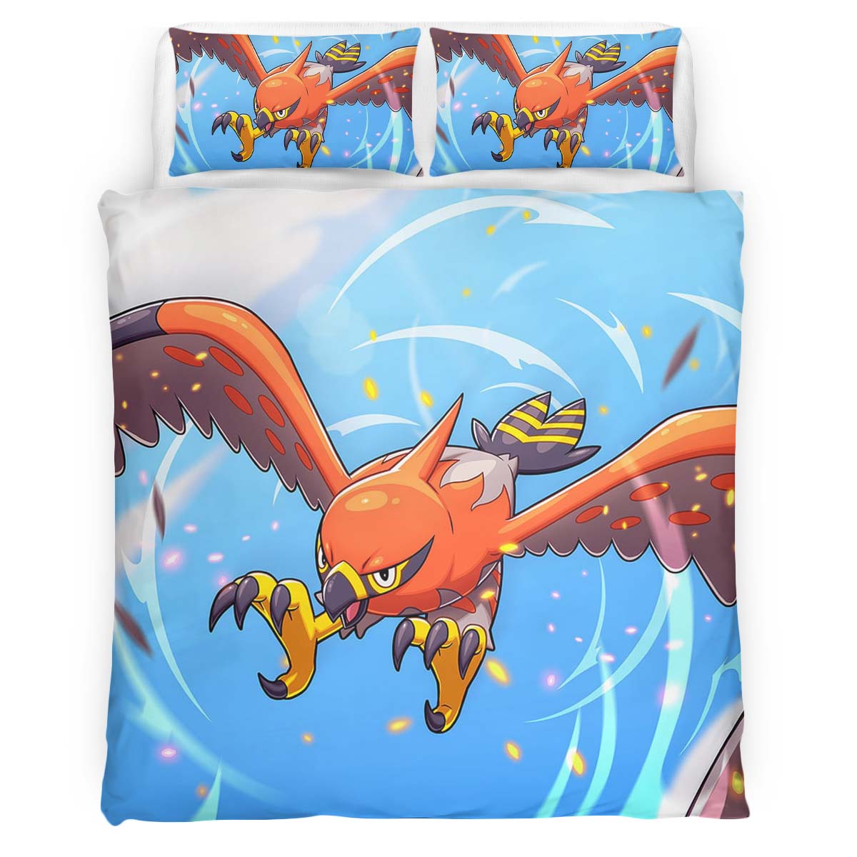 Housse De Couette Flambusard Pokémon 3 Parure de lit Ensemble De Literie