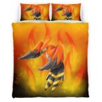 Housse De Couette Flambusard Pokémon 4 Parure de lit Ensemble De Literie