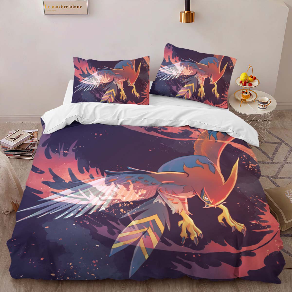 Housse De Couette Flambusard Pokémon 7 Parure de lit Ensemble De Literie – Image 2