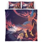 Housse De Couette Flambusard Pokémon 7 Parure de lit Ensemble De Literie